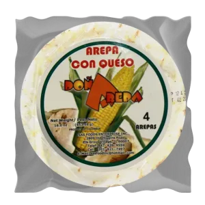 White corn arepa with cheese